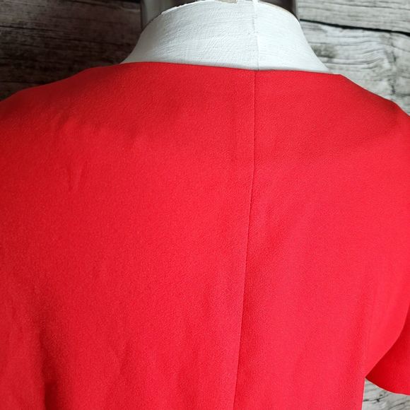 Banana  Republic woven curved hem shift dress orange size 4 - Picture 5 of 9